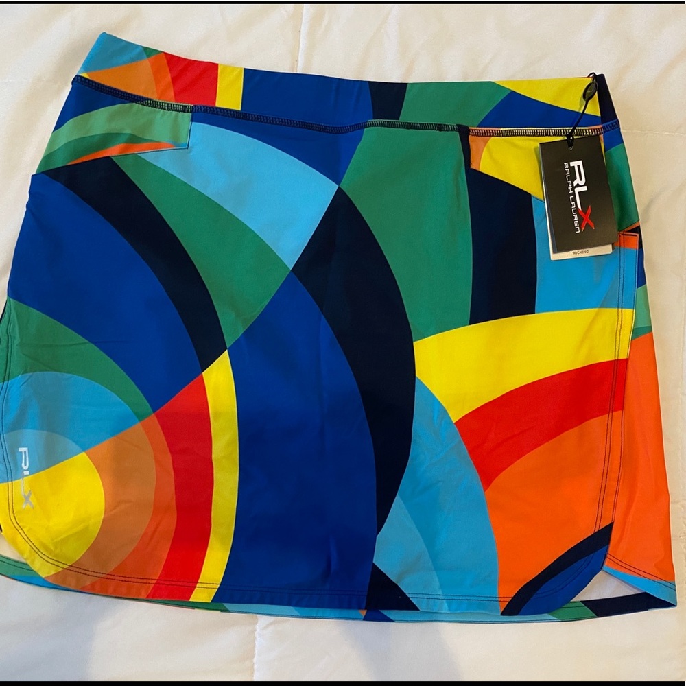 RLX Ralph Lauren Rainbow Golf Skort